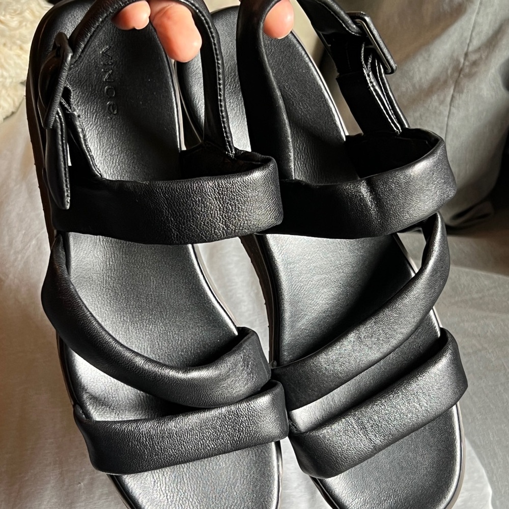 Black Strappy Platform Sandals